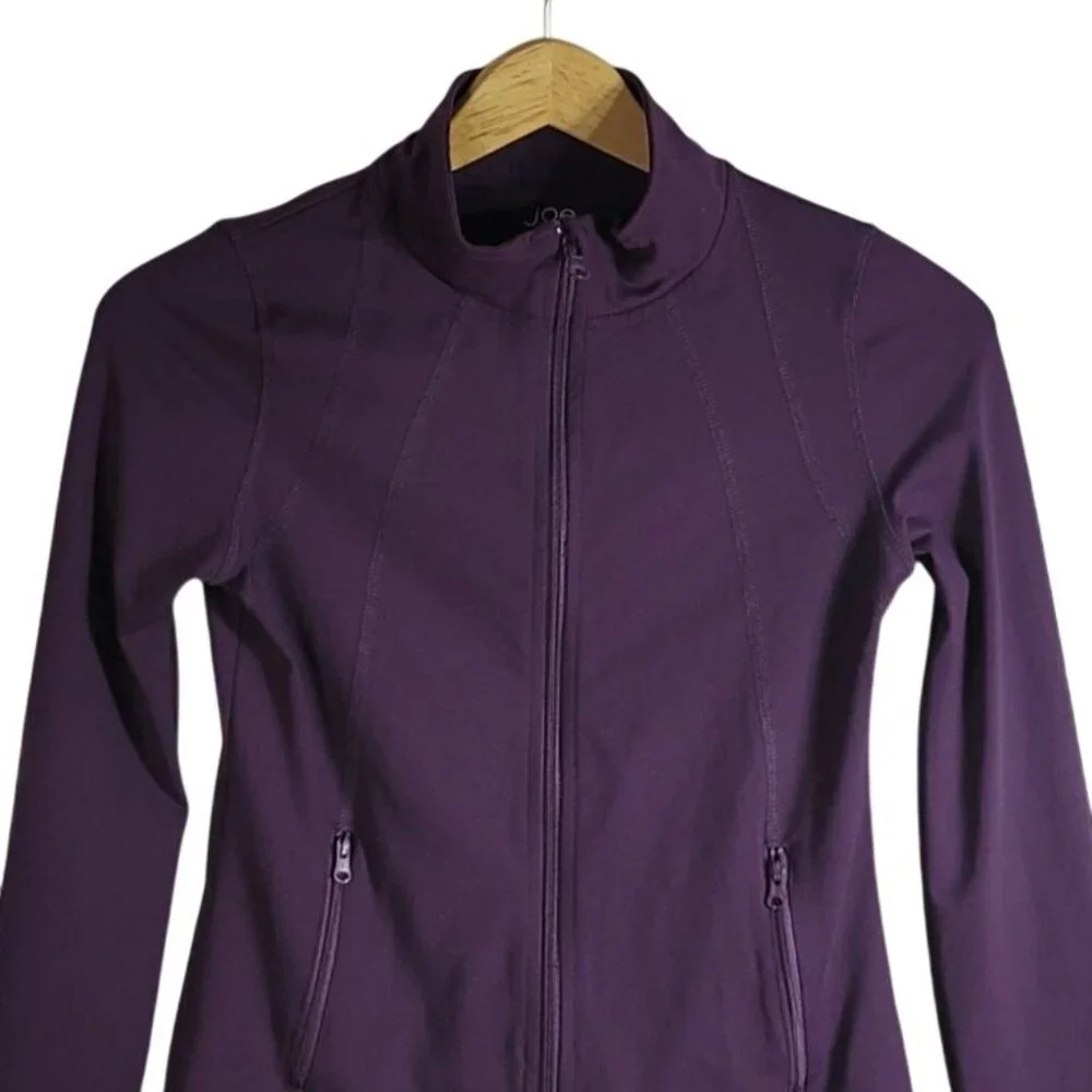 Joe Fresh Track Jacket Purple Size 14 XL Zip Pockets Long Sleeve Thumb Holes